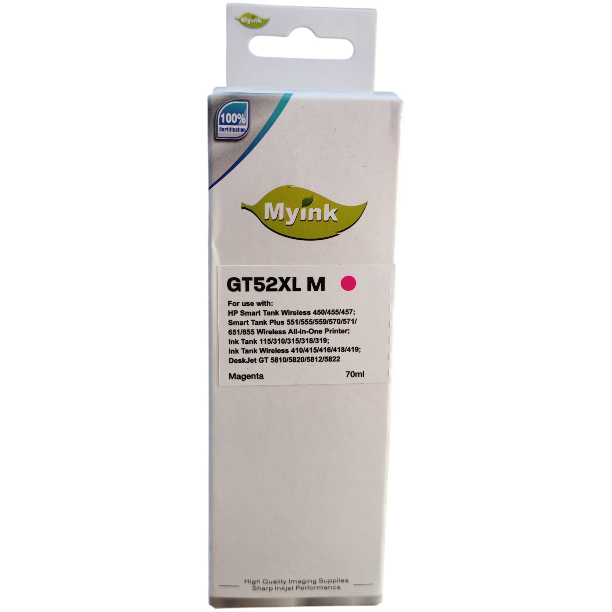 HP GT51 GT52 Uyumlu Kırmızı Mürekkep Kartuş 70ml